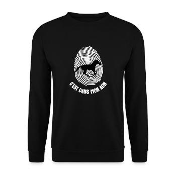 mon adn - Sweat-shirt Unisexe - noir - Devant - Alina (178cm) & Michal (187cm)