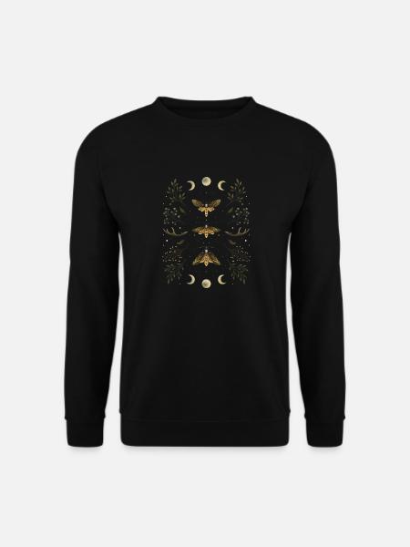 Death Head Moths Night T-Shirt - Unisex Pullover - Schwarz