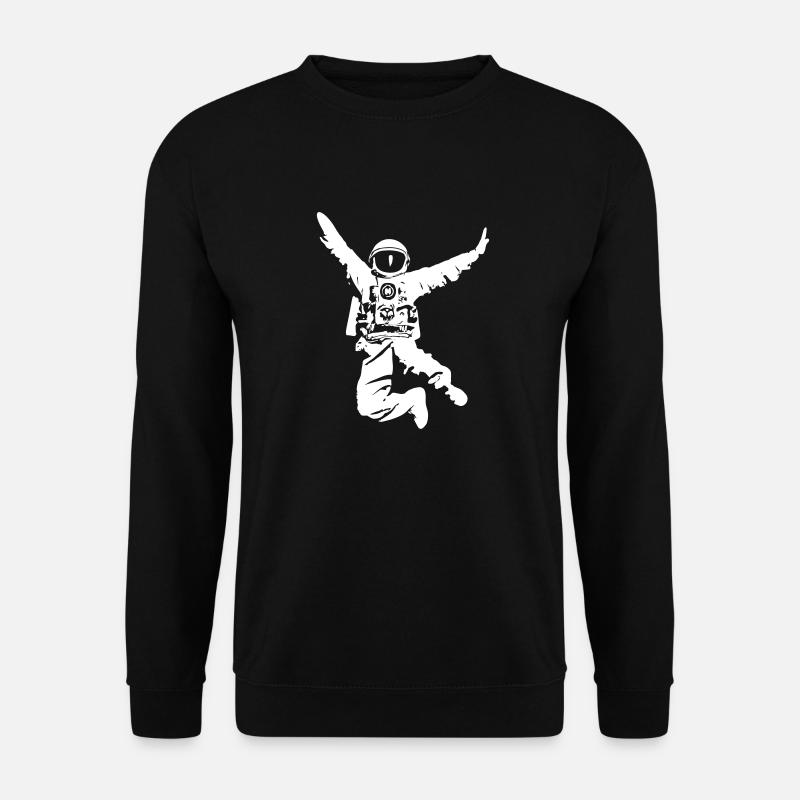Fröhlicher Astronaut - Unisex Pullover - Schwarz