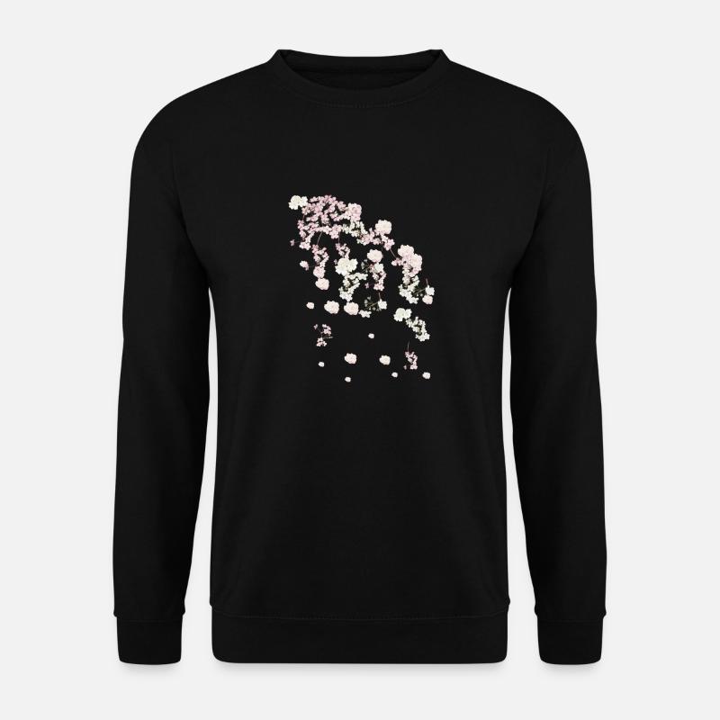 Printemps,vrilles,fleurs,fleurs,fleurs,fleurs,floraison - Sweat-shirt Unisexe - noir
