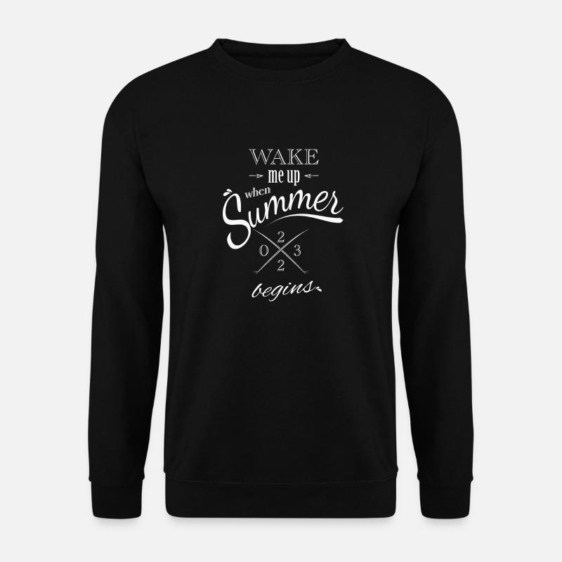 Wake me up - Unisex Pullover - Schwarz