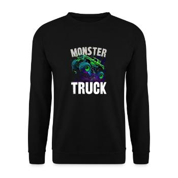 Monstertruck - Unisex Pullover - Schwarz - Vorne - Alina (178cm) & Michal (187cm)