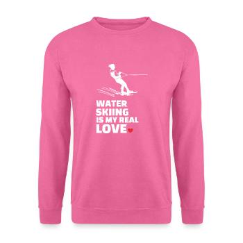 I love water skiing - Unisex Sweatshirt - pink - Front
