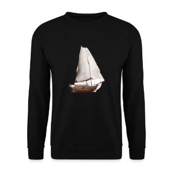 Sailing Ship Sailing Sailing Sailing Sailing Sailboat - Unisex Sweatshirt - black - Front - Alina (178cm) & Michal (187cm)