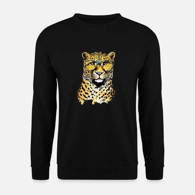 Kig the Leopard - Unisex Sweatshirt - black