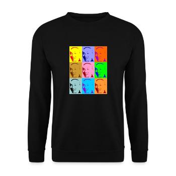Yip Man / Ip Man Pop Art Design - Unisex Sweatshirt - black - Front - Alina (178cm) & Michal (187cm)