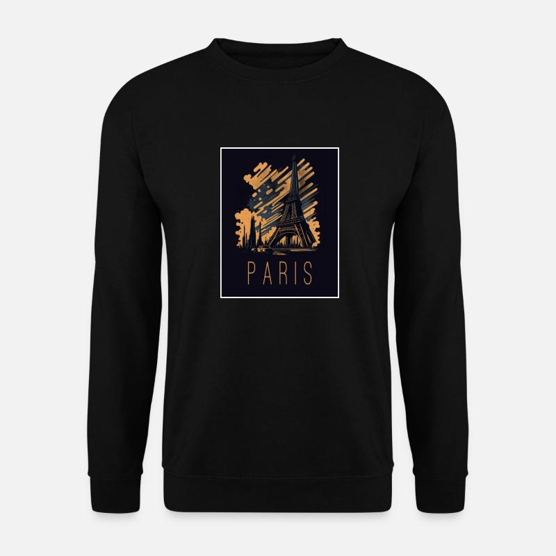 Paris Eiffelturm - Unisex Pullover - Schwarz