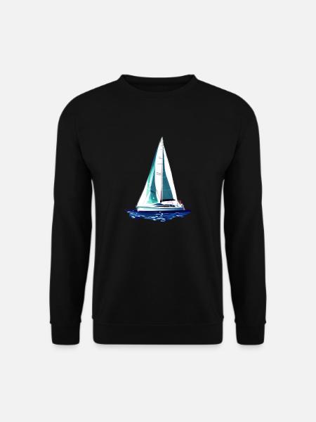 Sailing Sailboat Sailing Sailing Sailing Ship - Unisex Sweatshirt - black