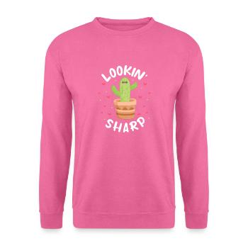 Lookin' sharp cactus - Unisex Sweatshirt - pink - Front