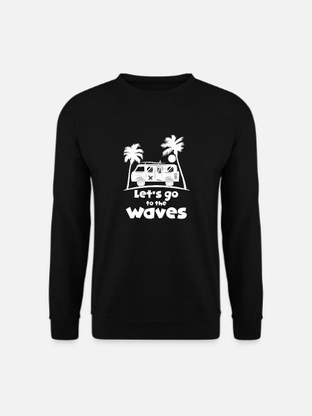 Surfing Surfboard Surfer Water Sports - Unisex Sweatshirt - black