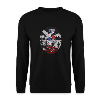 Vétérans, anciens combattant, armistice. - Sweat-shirt Unisexe - noir - Devant - Alina (178cm) & Michal (187cm)