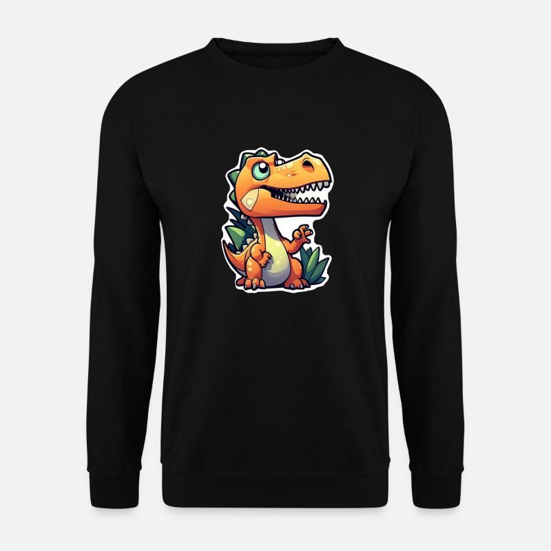Cartoon Dinosaur - Unisex Sweatshirt - black