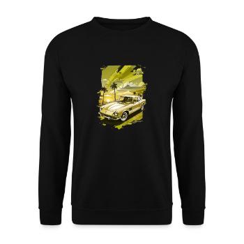 Los Angeles, USA, Amerika, Kalifornien, Graffitti Miami - Unisex Pullover - Schwarz - Vorne - Alina (178cm) & Michal (187cm)