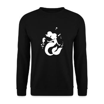 Meerjungfrau Fille Enfants Meilleur Design De Chemise / Sirène - Sweat-shirt Unisexe - noir - Devant - Alina (178cm) & Michal (187cm)