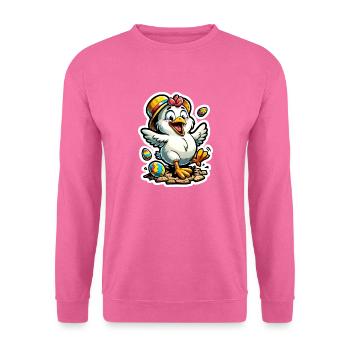 Poussins de Pâques Joyeuses Pâques - Sweat-shirt Unisexe - rose - Devant