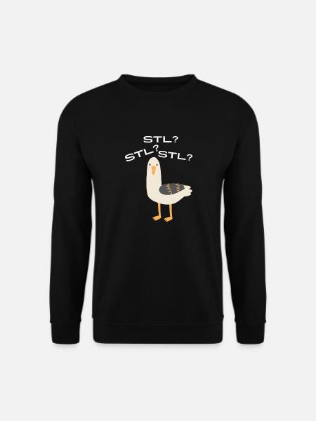 Möwe STL? - Unisex Pullover - Schwarz