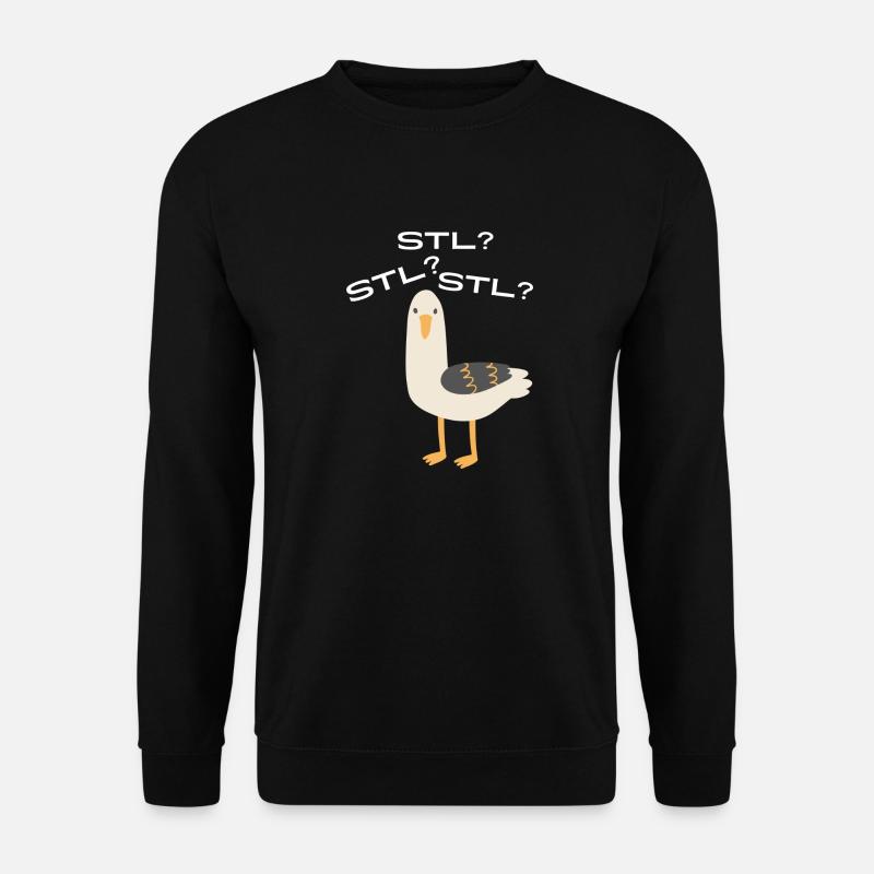 Möwe STL? - Unisex Pullover - Schwarz