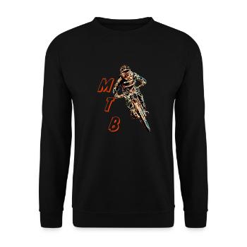 vtt descente - Sweat-shirt Unisexe - noir - Devant - Alina (178cm) & Michal (187cm)