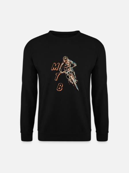 Downhill-Mountainbiken - Unisex Pullover - Schwarz