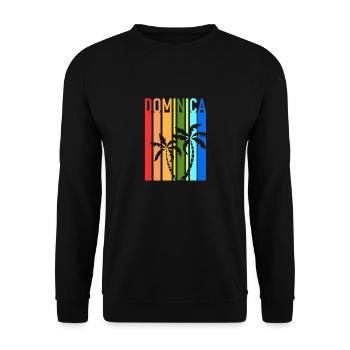 Dominica - Roseau - Caribbean - West Indies - Unisex Sweatshirt - black - Front - Alina (178cm) & Michal (187cm)