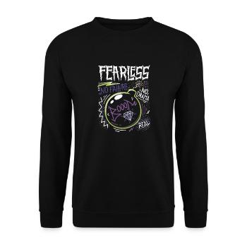 No errors - Unisex Sweatshirt - black - Front - Alina (178cm) & Michal (187cm)