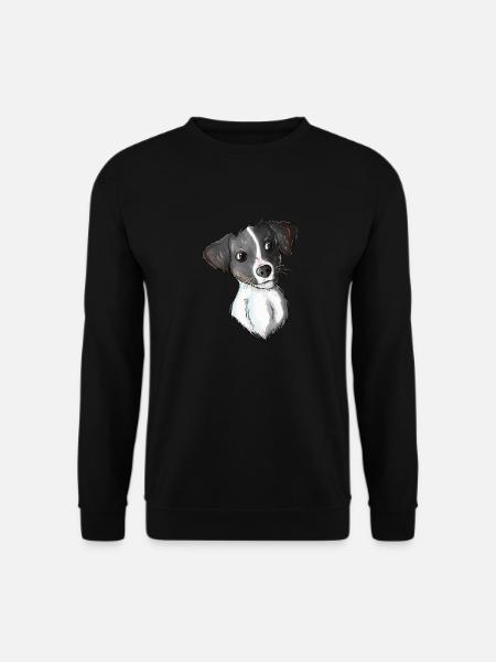 Jack Russell Pattern 5 - Unisex Pullover - Schwarz