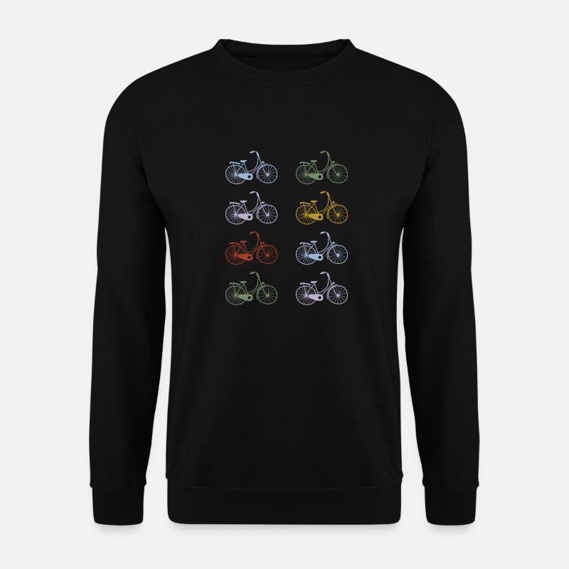 Retro Bicycles Hand Painted - Unisex Sweatshirt - black