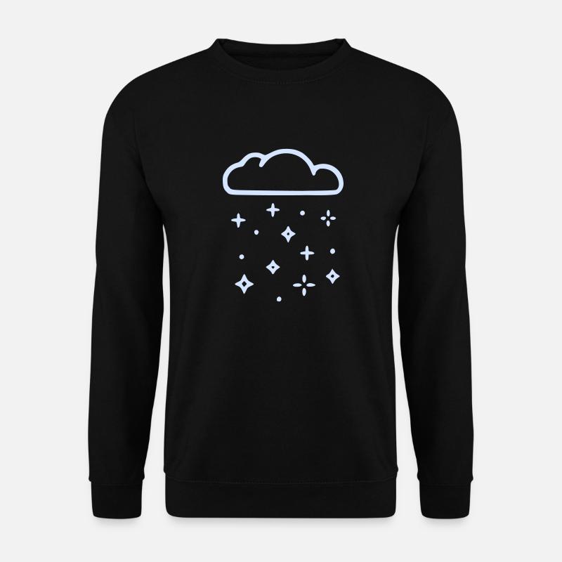 Glitter Cloud Rain Cloud - Unisex Sweatshirt - black