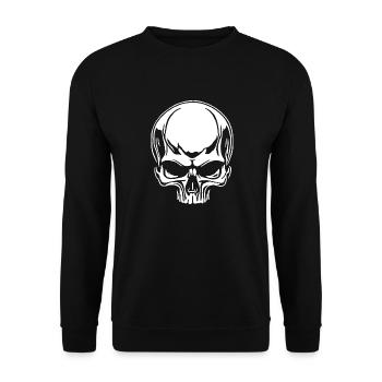 Crâne rebelle - Sweat-shirt Unisexe - noir - Devant - Alina (178cm) & Michal (187cm)