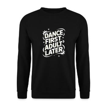Tanzen Tänzer Tanzen - Unisex Pullover - Schwarz - Vorne - Alina (178cm) & Michal (187cm)