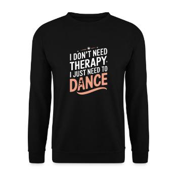 Tanzen Tänzer Tanzen - Unisex Pullover - Schwarz - Vorne - Alina (178cm) & Michal (187cm)