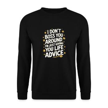 Sœur, Frère ou sœur, Famille - Sweat-shirt Unisexe - noir - Devant - Alina (178cm) & Michal (187cm)