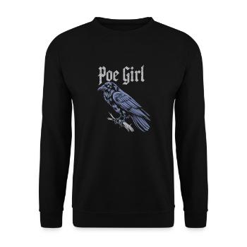 Stylish love of literature - Unisex Sweatshirt - black - Front - Alina (178cm) & Michal (187cm)