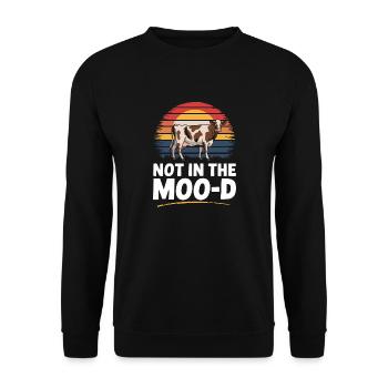 Éleveur de vaches Ferme Éleveur de vaches - Sweat-shirt Unisexe - noir - Devant - Alina (178cm) & Michal (187cm)