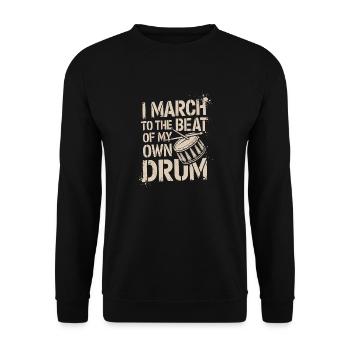 Votre propre rythme musical - Sweat-shirt Unisexe - noir - Devant - Alina (178cm) & Michal (187cm)
