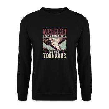 Leidenschaft für Tornados und Stürme - Unisex Pullover - Schwarz - Vorne - Alina (178cm) & Michal (187cm)