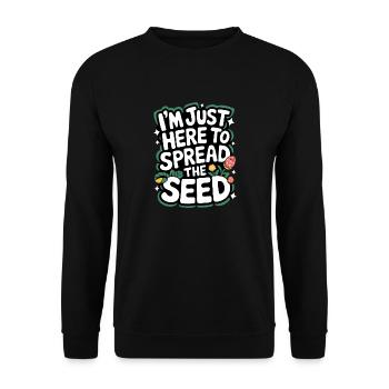 Gardener Garden Plants Gardening - Unisex Sweatshirt - black - Front - Alina (178cm) & Michal (187cm)