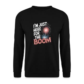 Pyrotechniker Feuerwerk Pyrotechnik - Unisex Pullover - Schwarz - Vorne - Alina (178cm) & Michal (187cm)