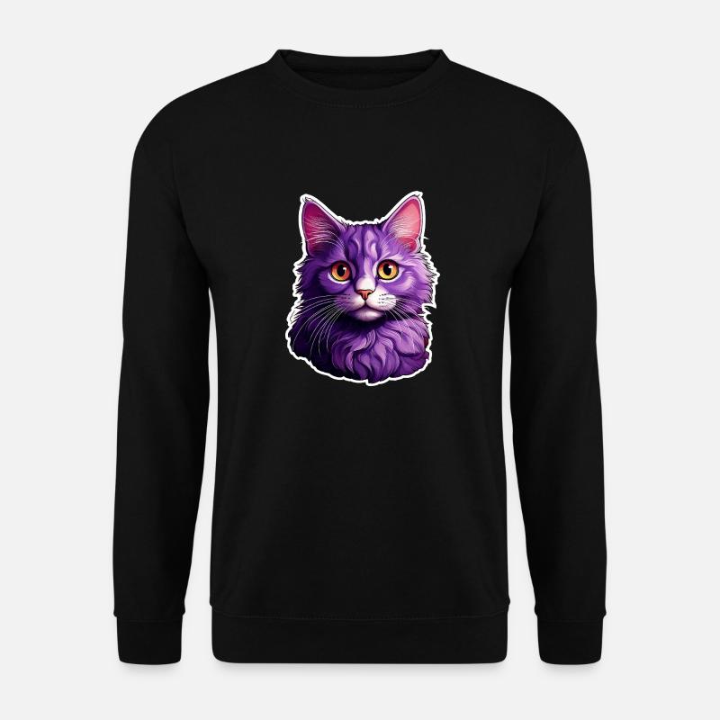 Cat modern design - Unisex Sweatshirt - black