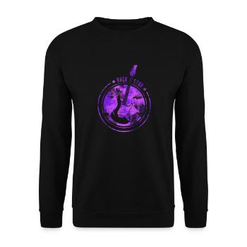 Rock Star Violet - Sweat-shirt Unisexe - noir - Devant - Alina (178cm) & Michal (187cm)