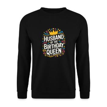 Ehemann Ehegatte Familie Hochzeit - Unisex Pullover - Schwarz - Vorne - Alina (178cm) & Michal (187cm)