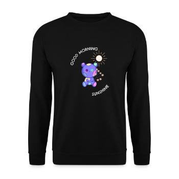Good Morning Sunshine - Unisex Sweatshirt - black - Front - Alina (178cm) & Michal (187cm)