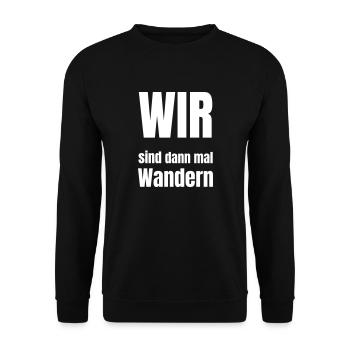 Nous irons faire de la randonnée alors - Sweat-shirt Unisexe - noir - Devant - Alina (178cm) & Michal (187cm)