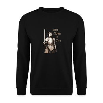 Saint Joan of Arc - Unisex Sweatshirt - black - Front - Alina (178cm) & Michal (187cm)