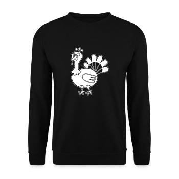 turkey - Unisex Sweatshirt - black - Front - Alina (178cm) & Michal (187cm)