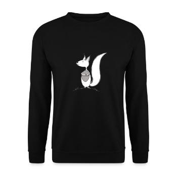 Das Leben ist ein Hit! - Unisex Pullover - Schwarz - Vorne - Alina (178cm) & Michal (187cm)