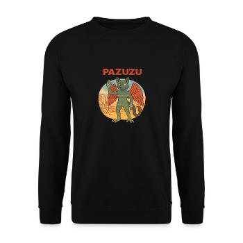 Pazuzu demon - Unisex Sweatshirt - black - Front - Alina (178cm) & Michal (187cm)
