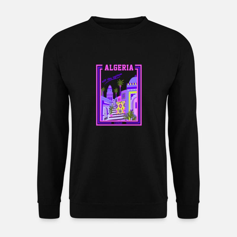 Algerien Kasbah - Unisex Pullover - Schwarz