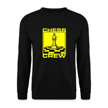 Schach Crew Verein - Unisex Pullover - Schwarz - Vorne - Alina (178cm) & Michal (187cm)