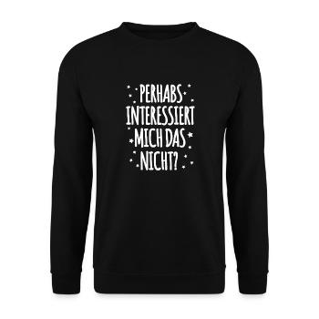 Denglish Saying - Unisex Sweatshirt - black - Front - Alina (178cm) & Michal (187cm)